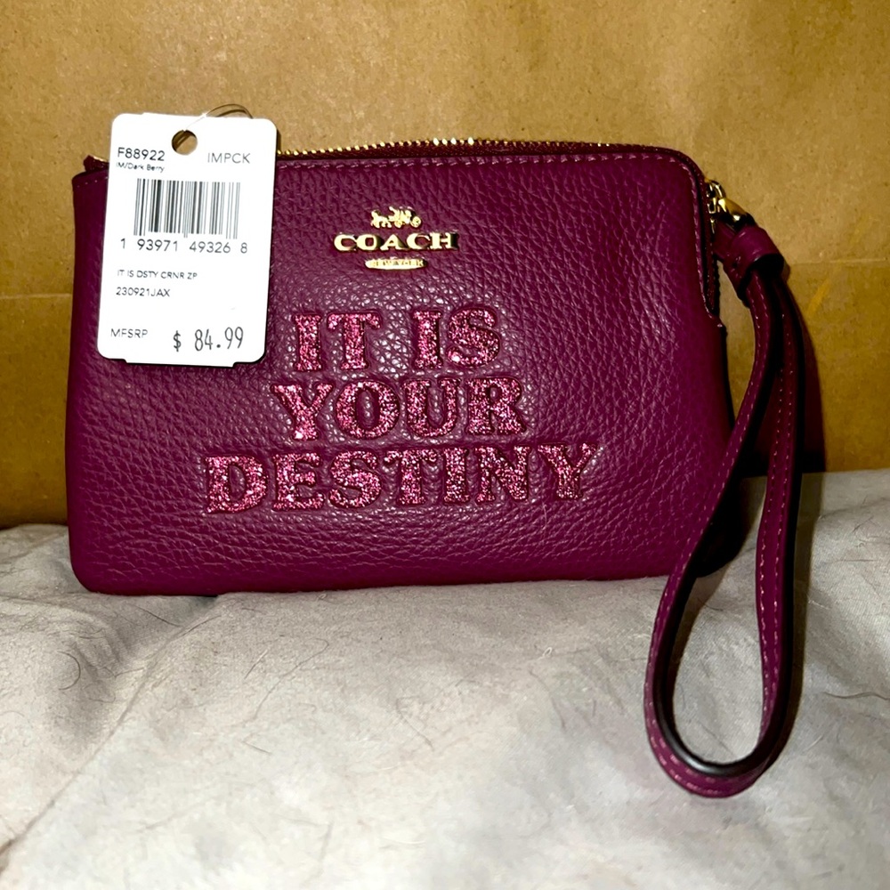 Coach Star Wars X Corner Zip Wristlet with “It’s Your Destiny”